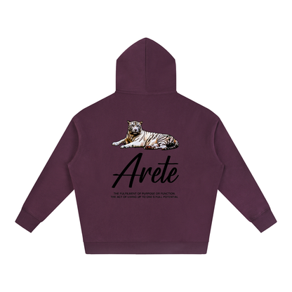New - Signature Black Text Hoodie - ARETE
