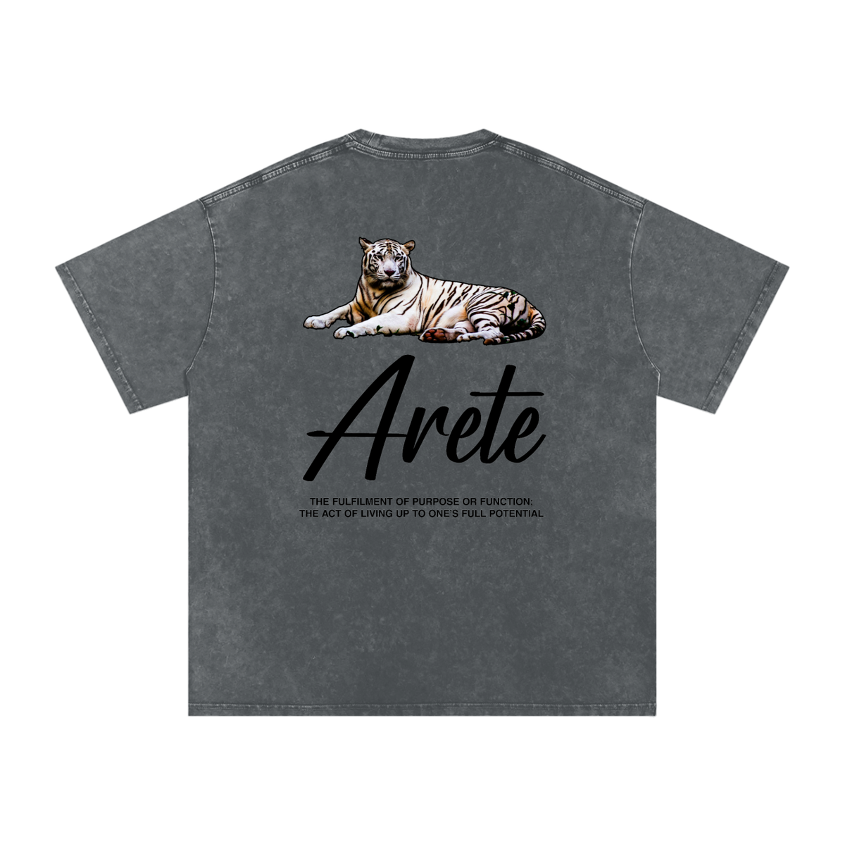 NEW - Signature Black Text T-Shirt - ARETE