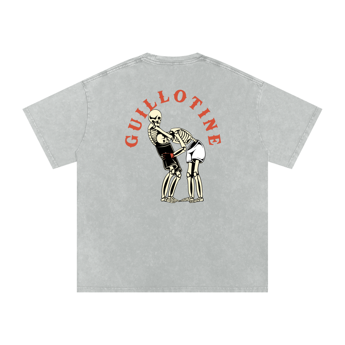 NEW - Guillotine Red Text T-Shirt - ARETE