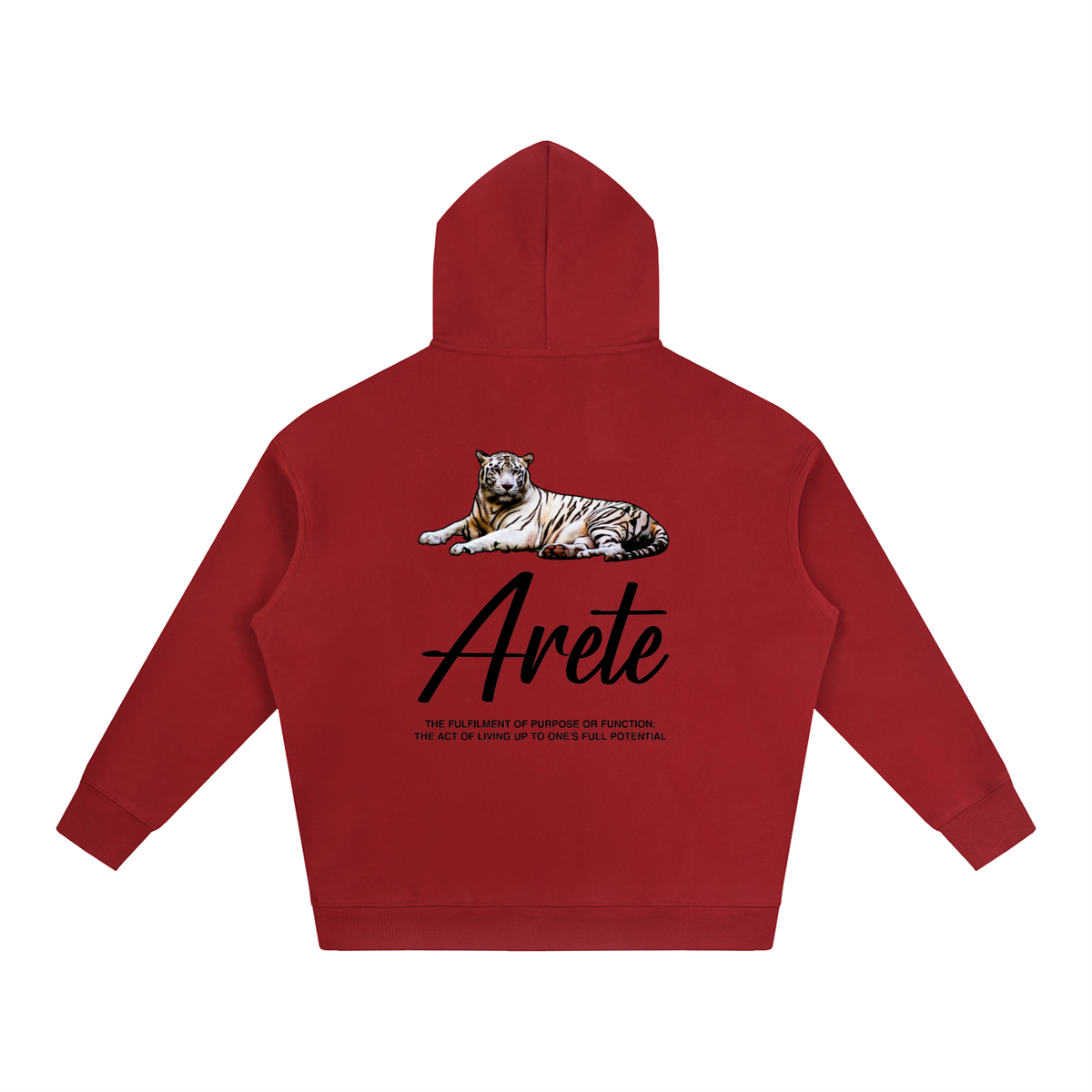 New - Signature Black Text Hoodie - ARETE