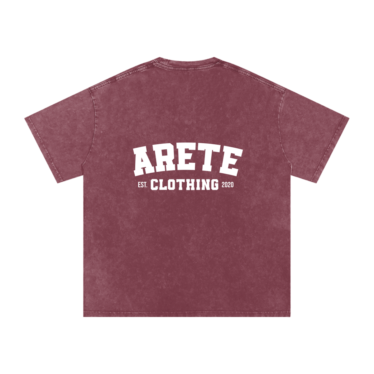 NEW - Classic White Text T-Shirt - ARETE