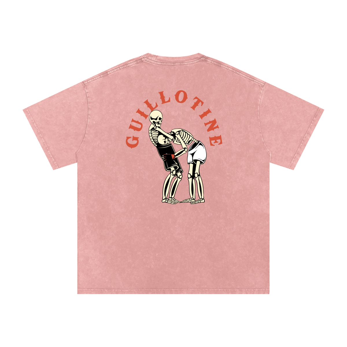 NEW - Guillotine Red Text T-Shirt - ARETE