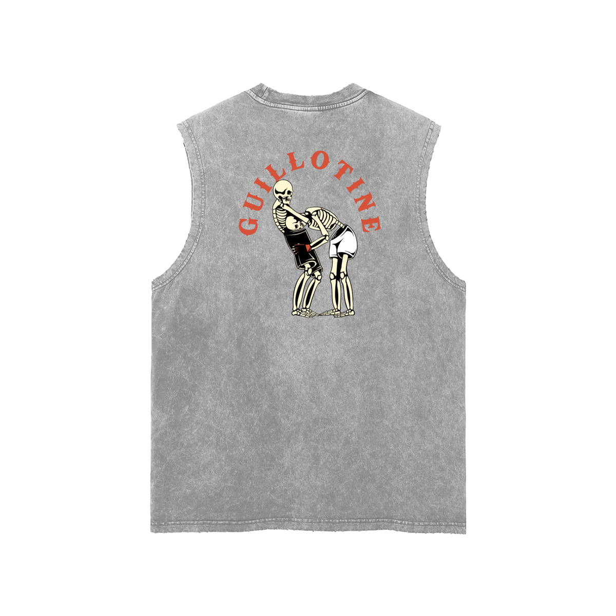 Guillotine Red Text Tank Top - ARETE