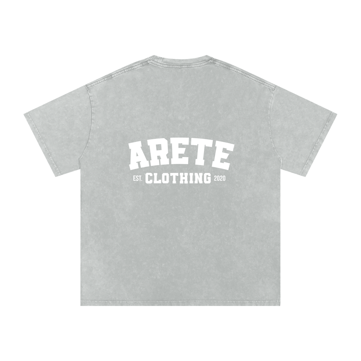 NEW - Classic White Text T-Shirt - ARETE