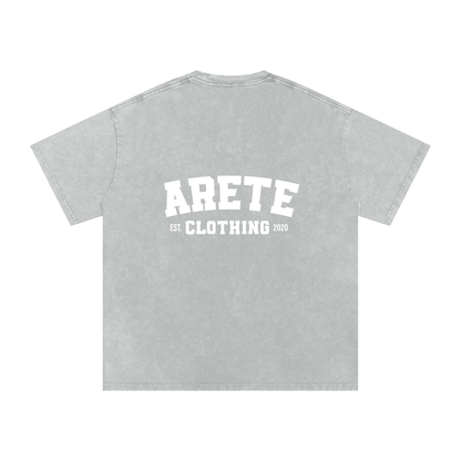 NEW - Classic White Text T-Shirt - ARETE