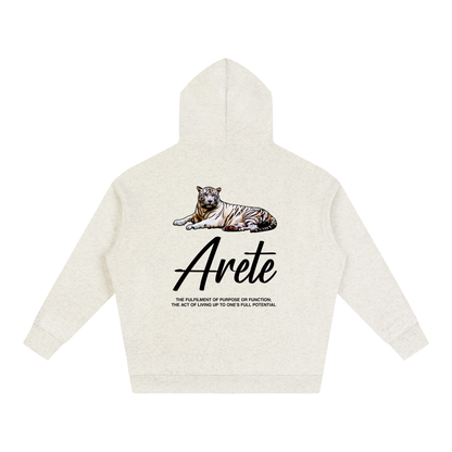 New - Signature Black Text Hoodie - ARETE
