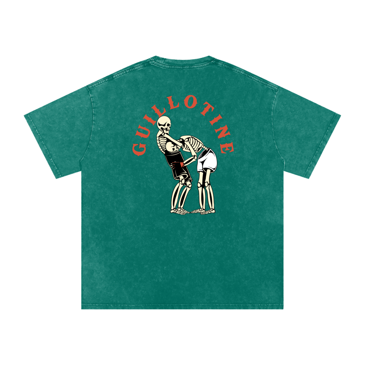 NEW - Guillotine Red Text T-Shirt - ARETE