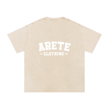 NEW - Classic White Text T-Shirt - ARETE