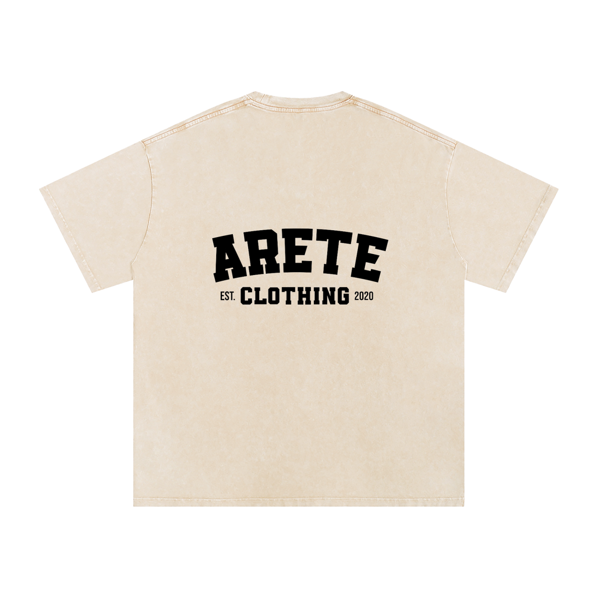 NEW - Classic Black Text T-Shirt - ARETE