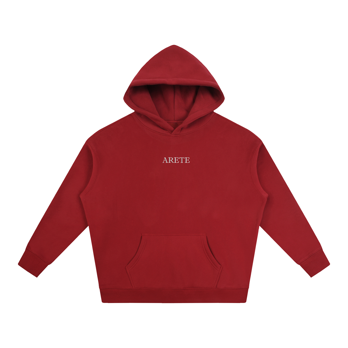New - Signature White Text Hoodie - ARETE