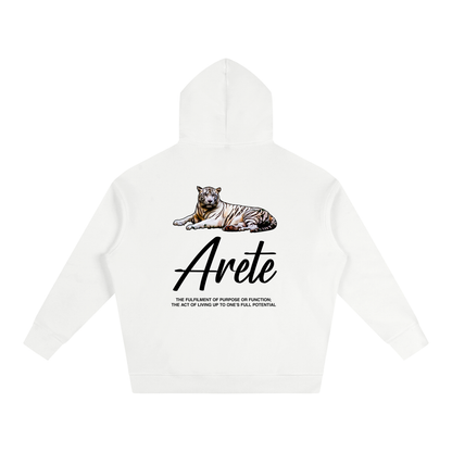 New - Signature Black Text Hoodie - ARETE