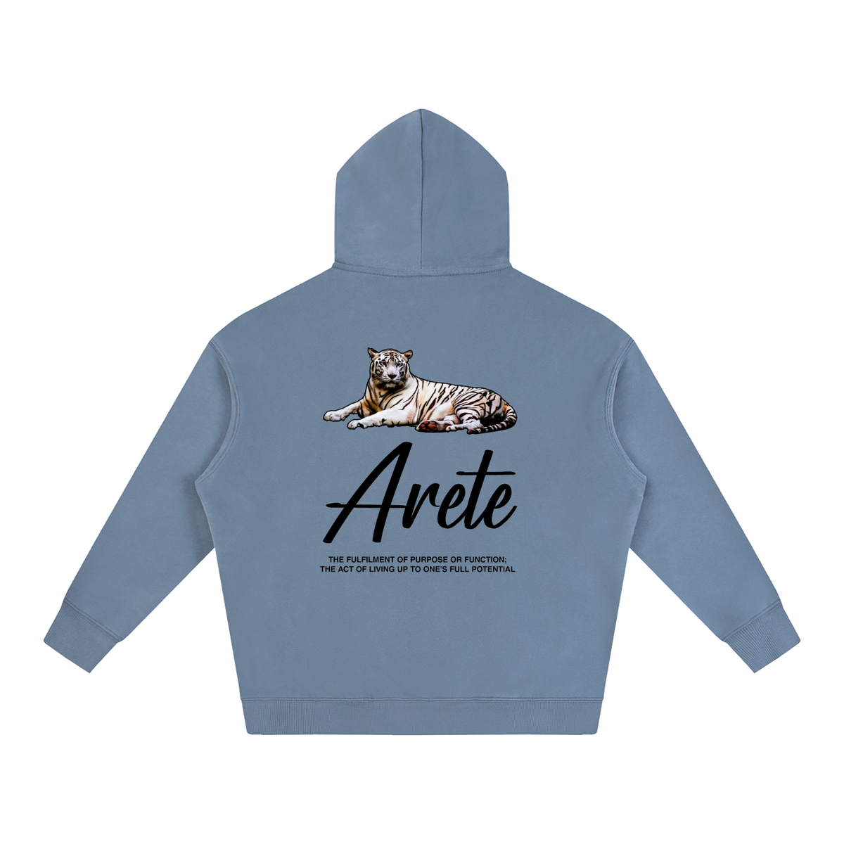 New - Signature Black Text Hoodie - ARETE