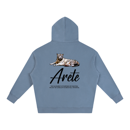 New - Signature Black Text Hoodie - ARETE