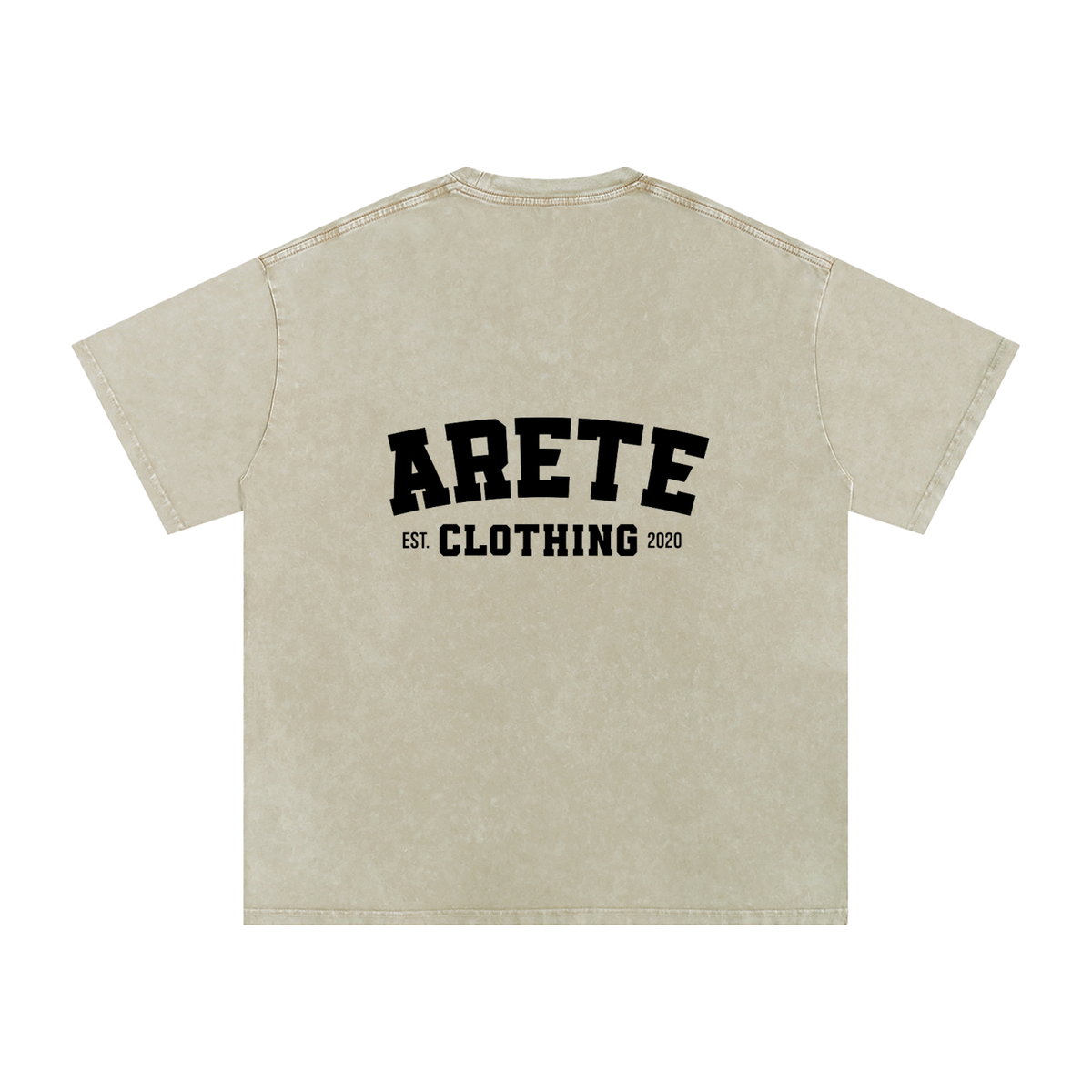 NEW - Classic Black Text T-Shirt - ARETE