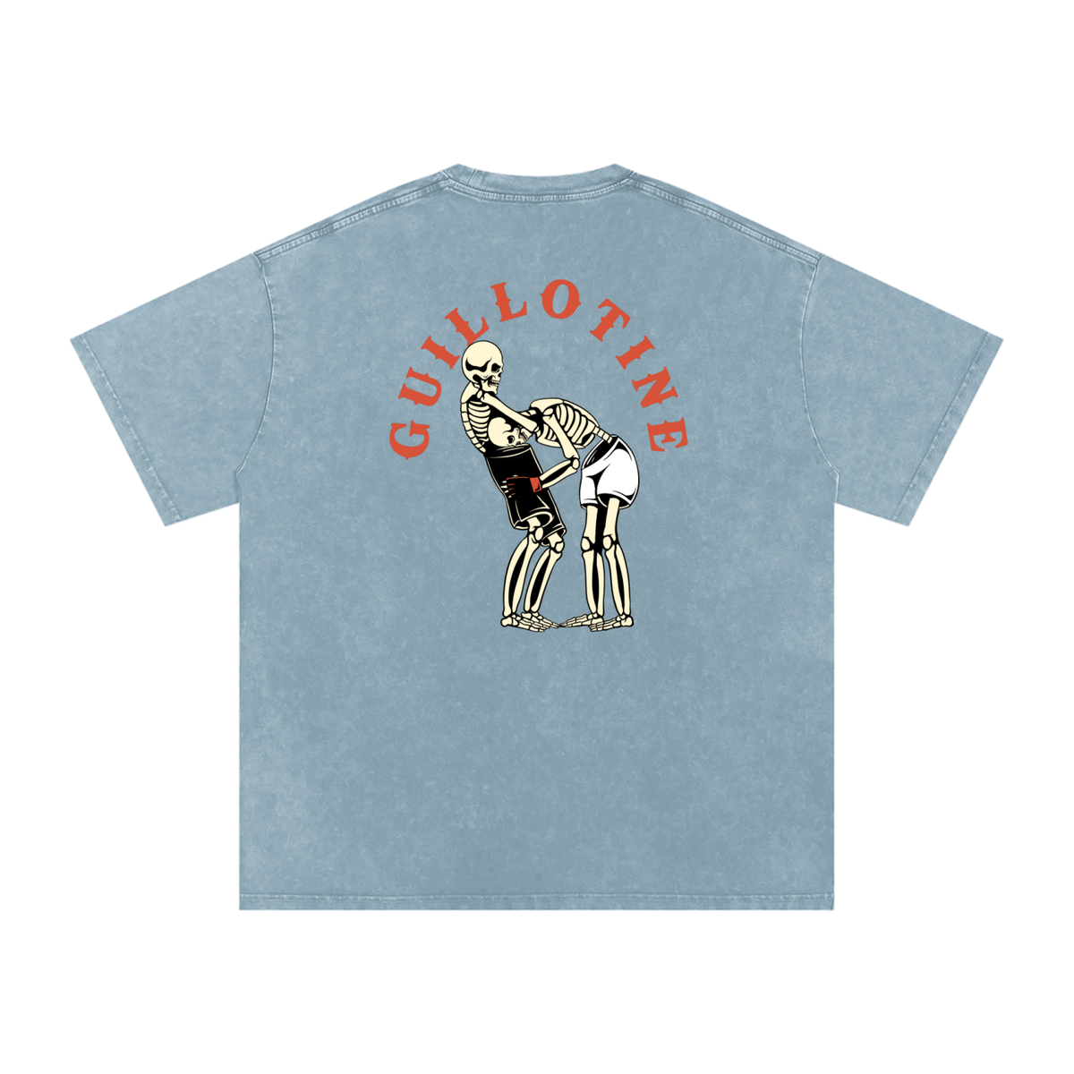 NEW - Guillotine Red Text T-Shirt - ARETE