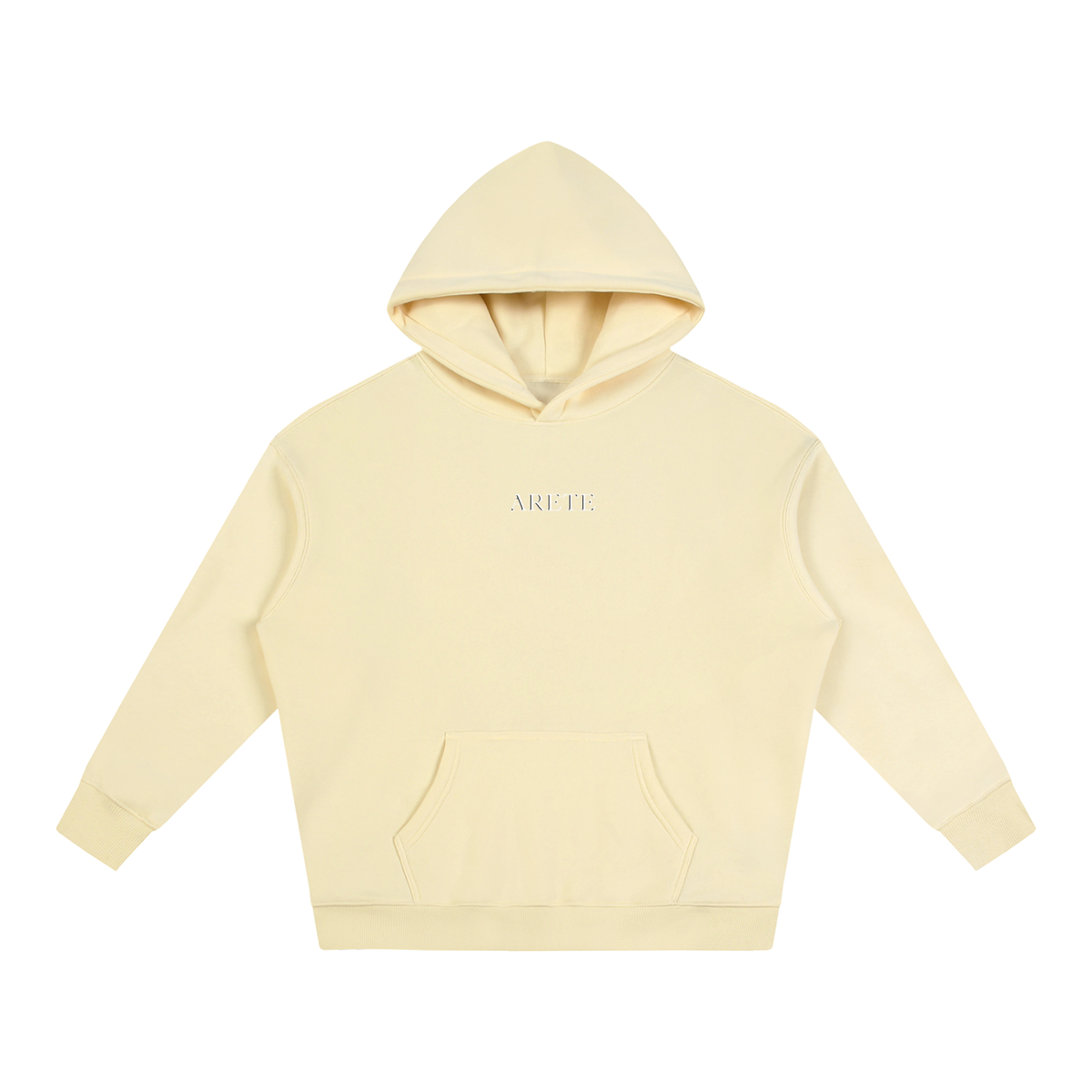 New - Signature Black Text Hoodie - ARETE