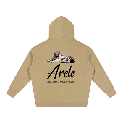 New - Signature Black Text Hoodie - ARETE
