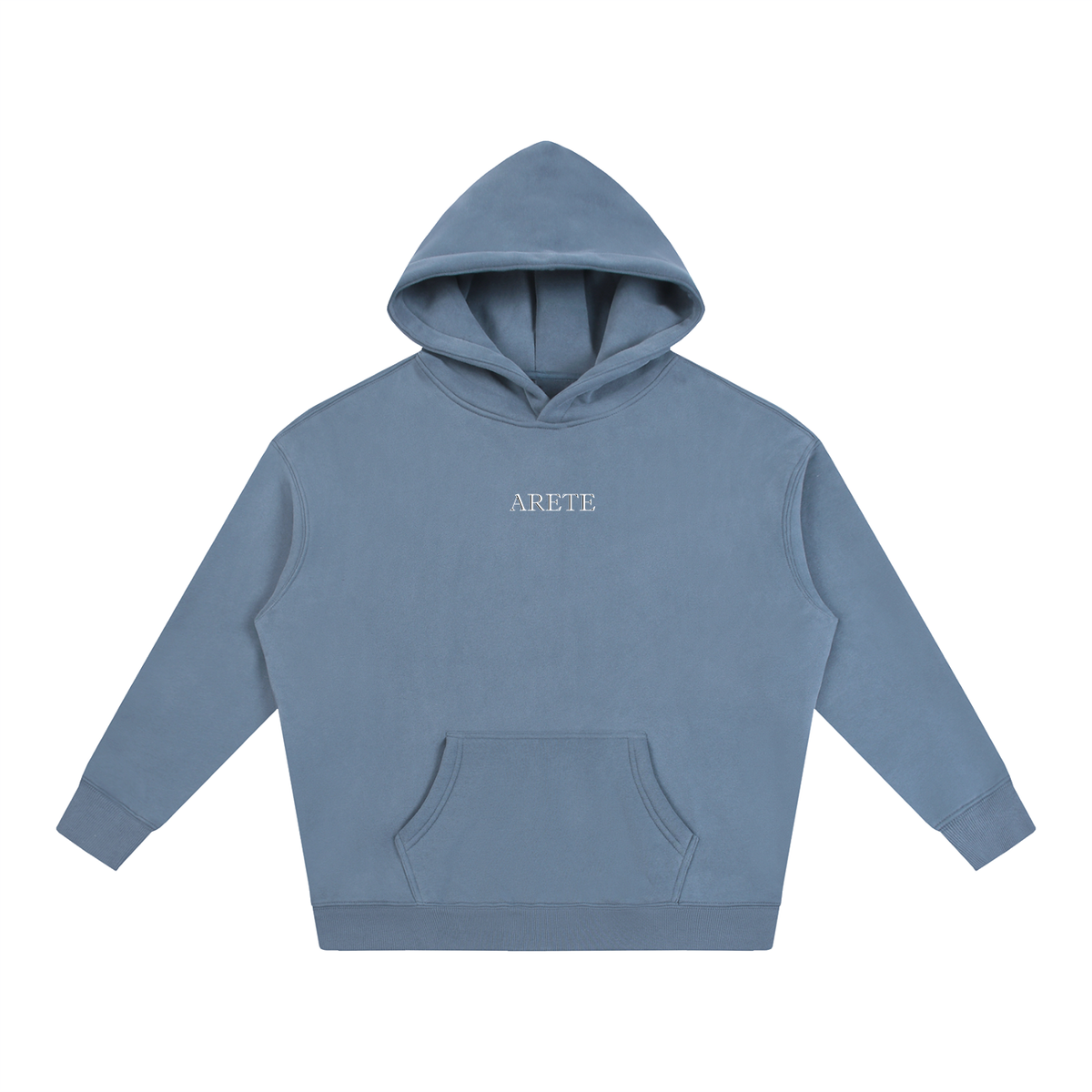 New - Signature White Text Hoodie - ARETE