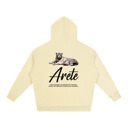 New - Signature Black Text Hoodie - ARETE
