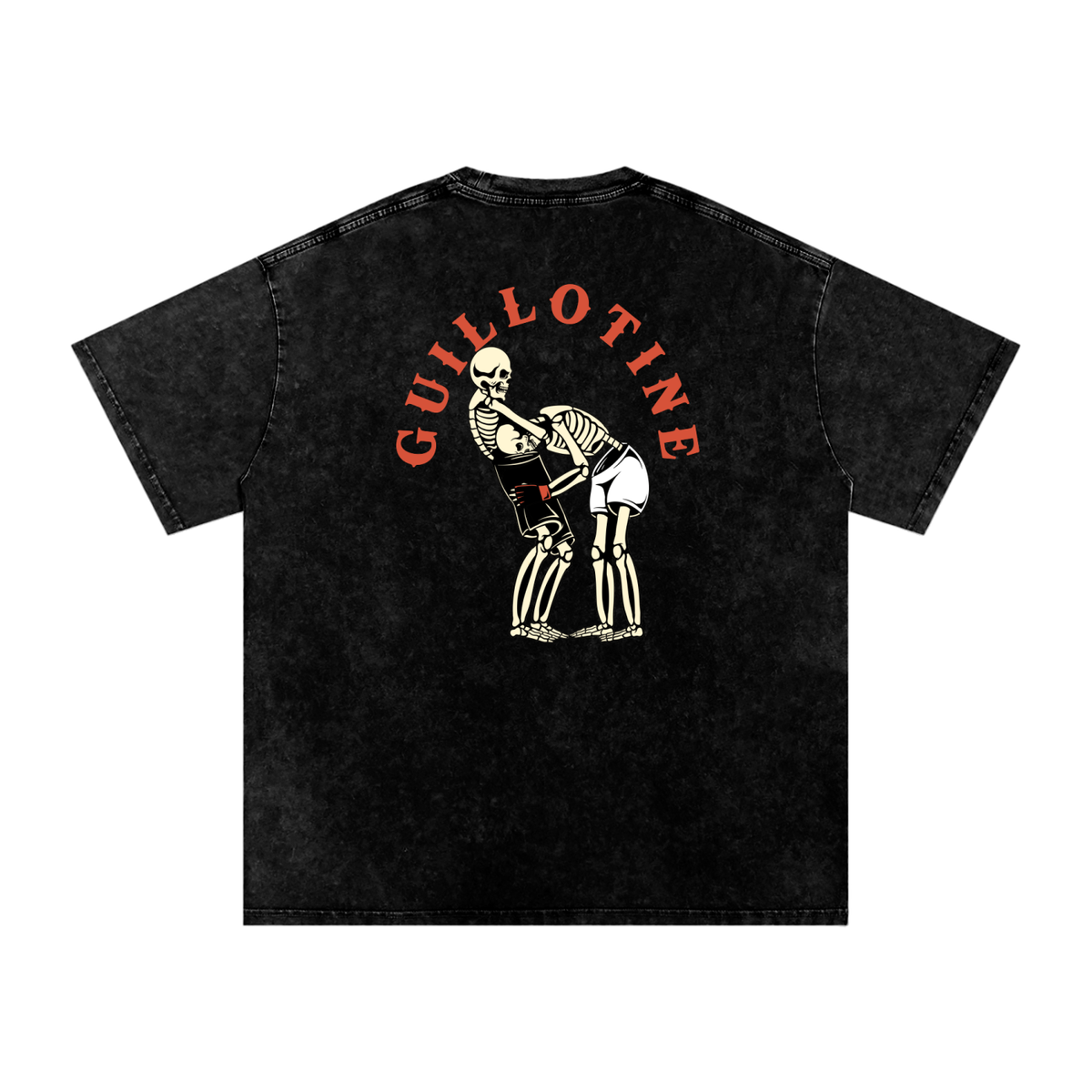 NEW - Guillotine Red Text T-Shirt - ARETE