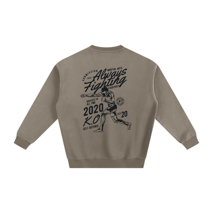 Always Fighting Black Text Sweatshirt - ARETE