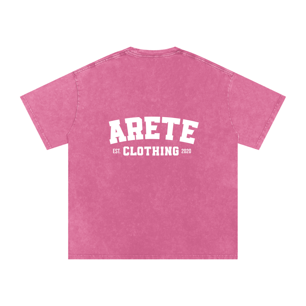NEW - Classic White Text T-Shirt - ARETE