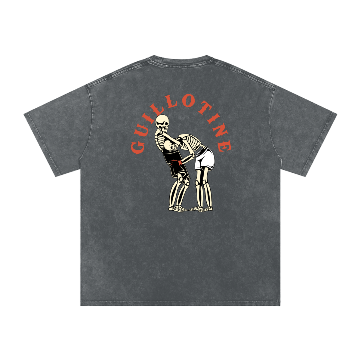 NEW - Guillotine Red Text T-Shirt - ARETE