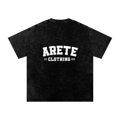 NEW - Classic White Text T-Shirt - ARETE