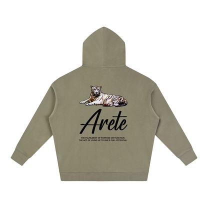 New - Signature Black Text Hoodie - ARETE