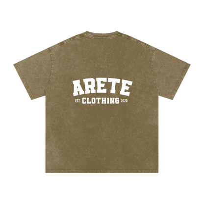 NEW - Classic White Text T-Shirt - ARETE
