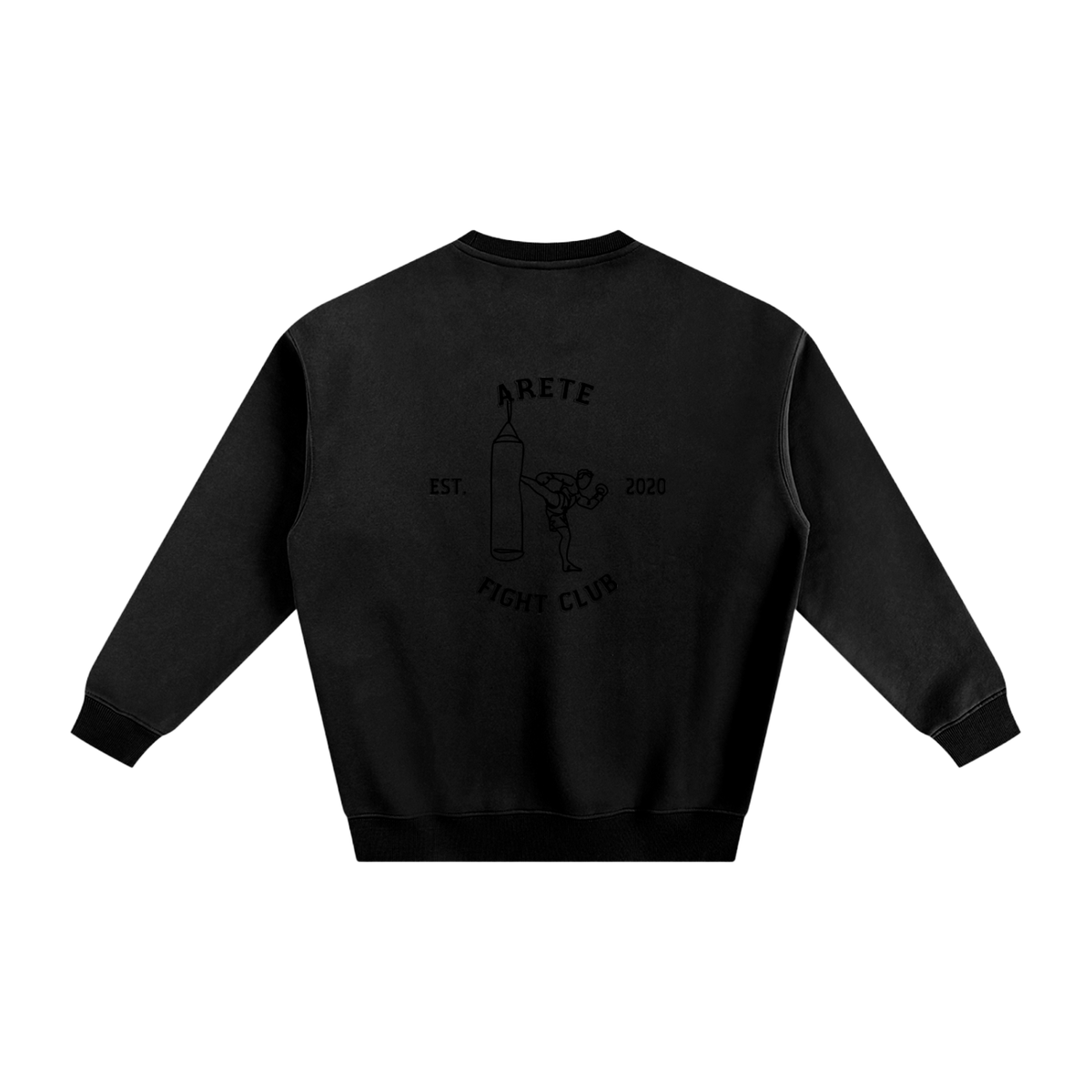 Fight Club Black Text Sweatshirt - ARETE