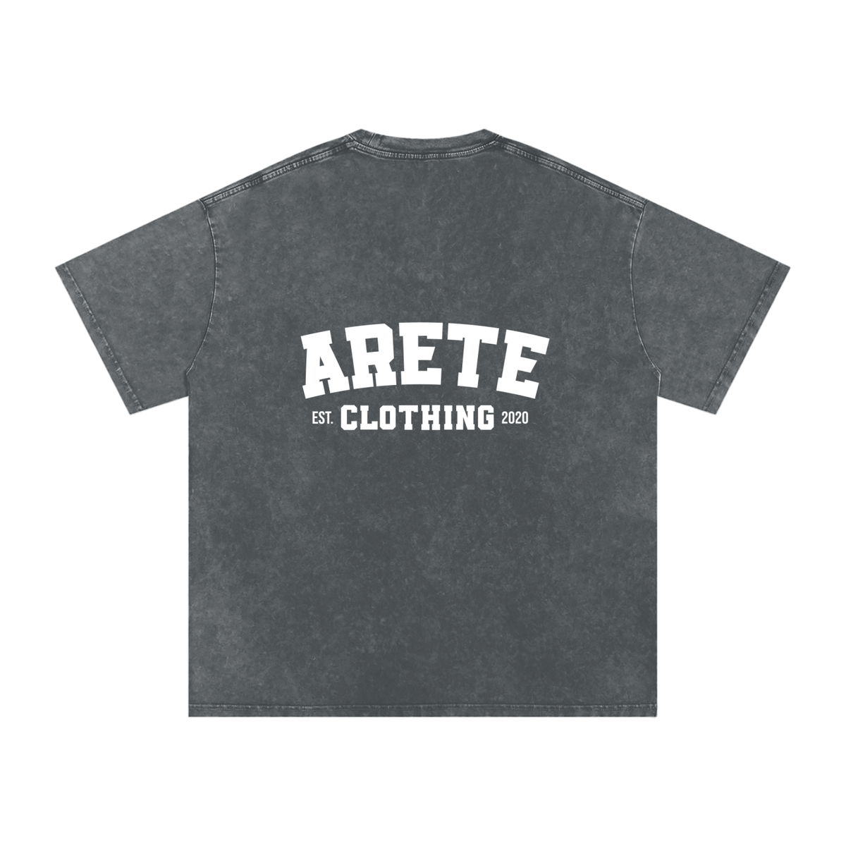 NEW - Classic White Text T-Shirt - ARETE