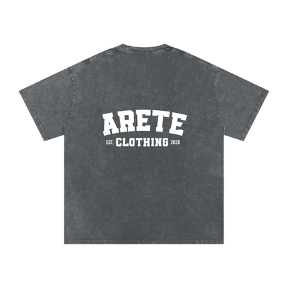 NEW - Classic White Text T-Shirt - ARETE