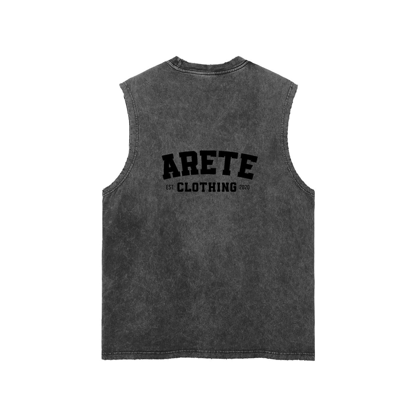 ARETE Classic Black Text Tank Top - ARETE