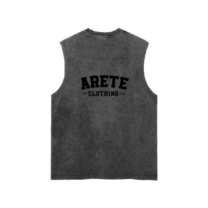 ARETE Classic Black Text Tank Top - ARETE