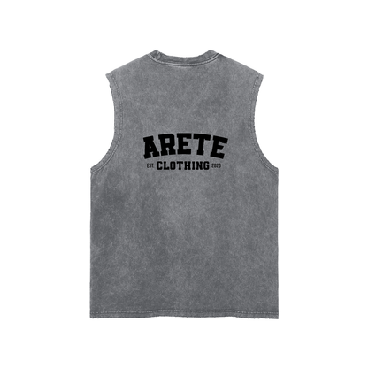 ARETE Classic Black Text Tank Top - ARETE