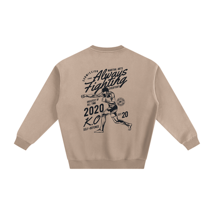 Always Fighting Black Text Sweatshirt - ARETE