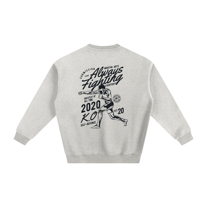 Always Fighting Black Text Sweatshirt - ARETE
