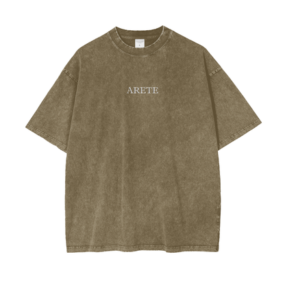 Always Fighting Green and White Text T-shirt - ARETE