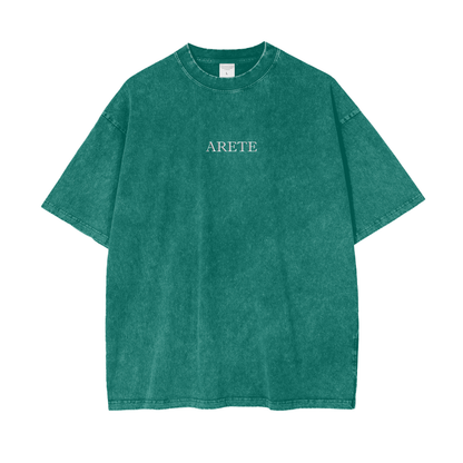 Always Fighting Green and White Text T-shirt - ARETE
