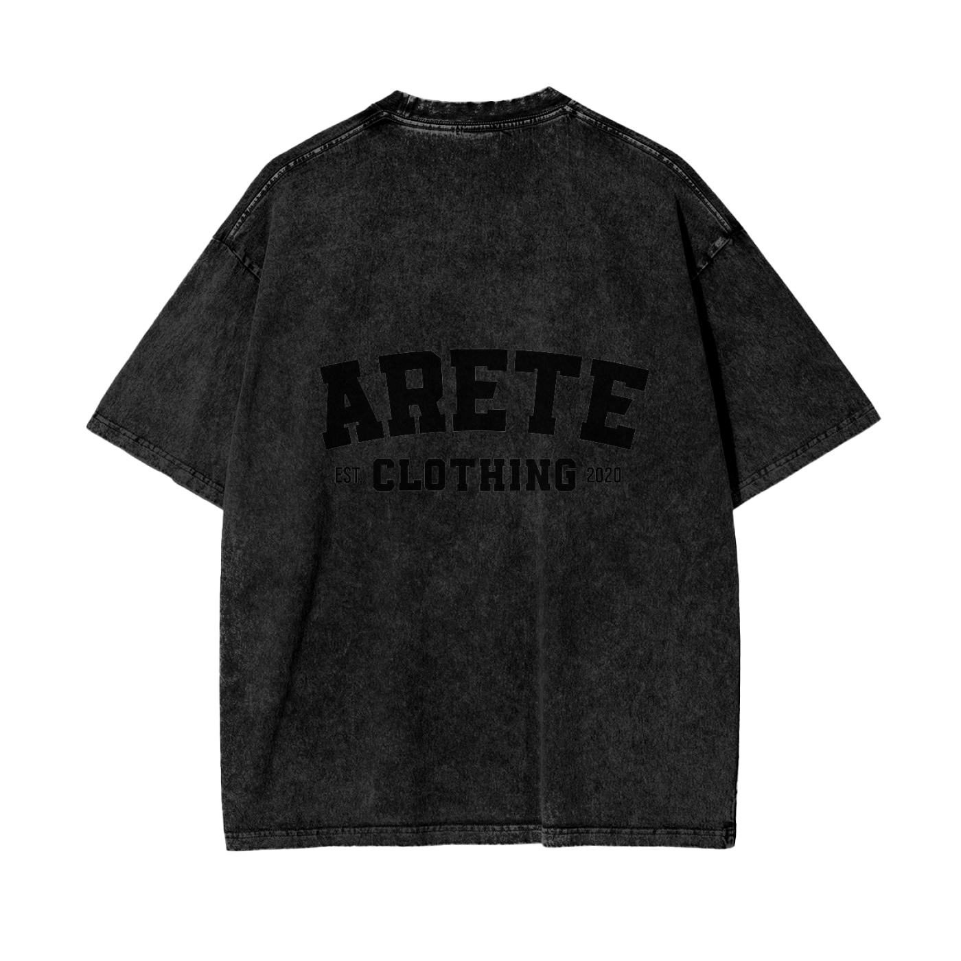 ARETE Classic Black Text t-shirt