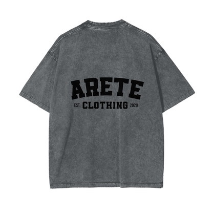 ARETE Classic Black Text t-shirt