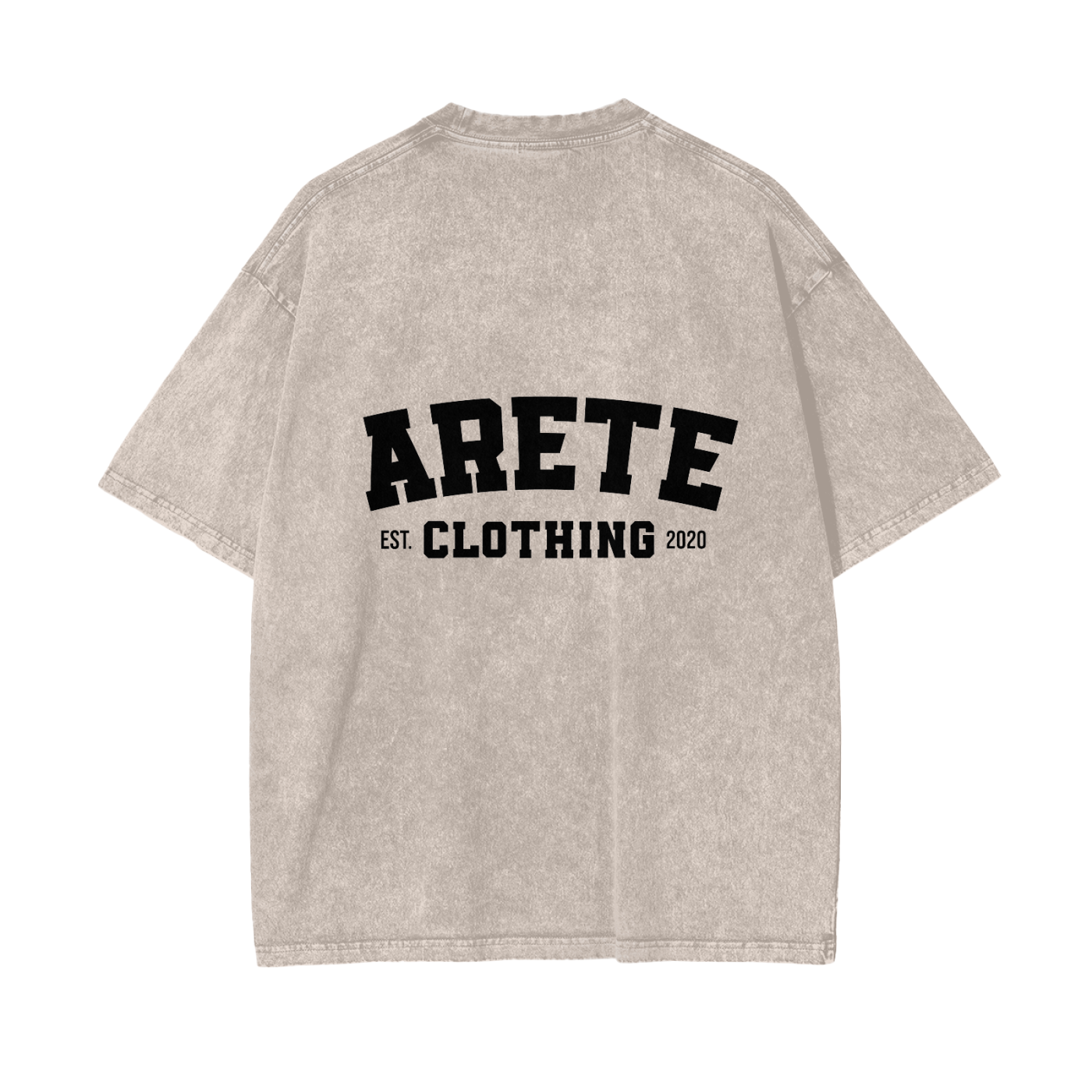 ARETE Classic Black Text t-shirt