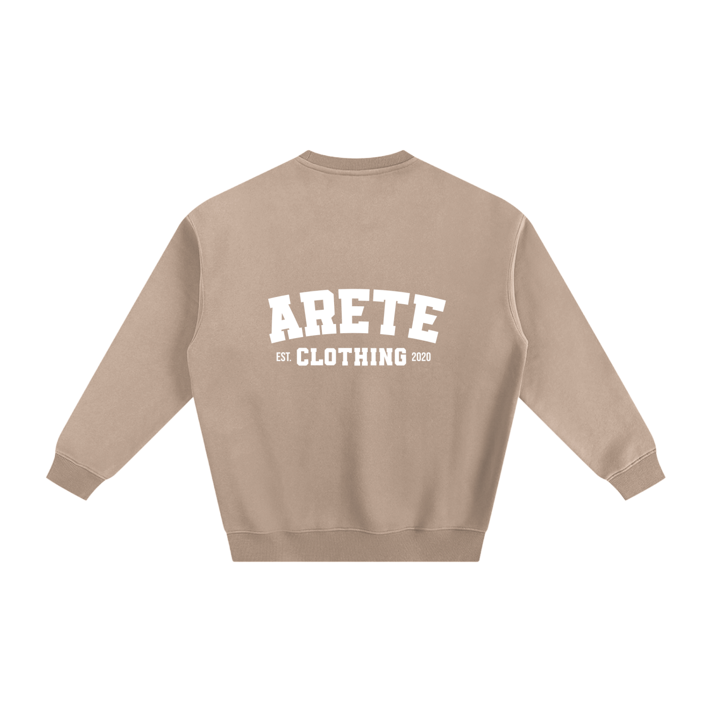 ARETE Classic White Text Sweatshirt - ARETE