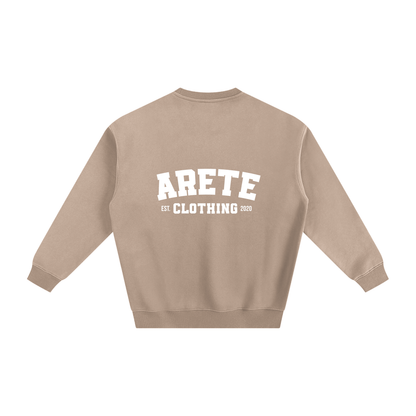 ARETE Classic White Text Sweatshirt - ARETE