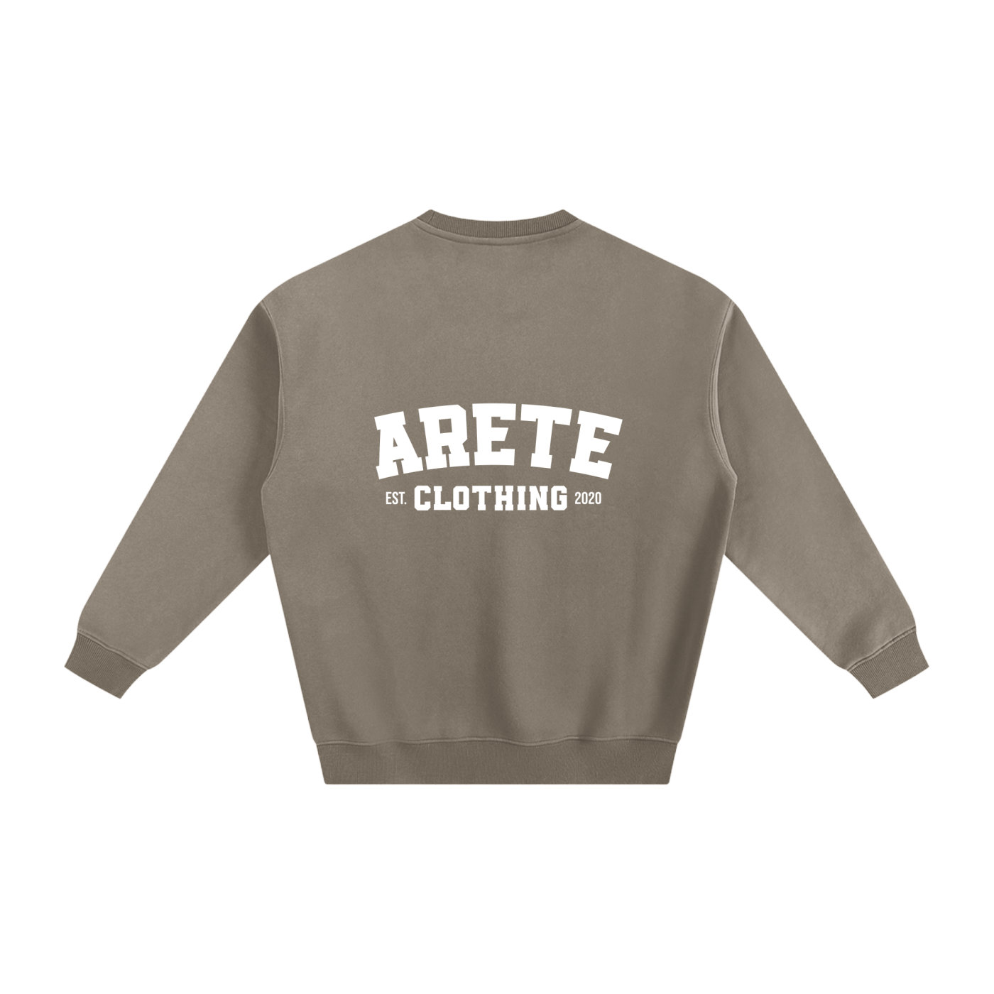 ARETE Classic White Text Sweatshirt - ARETE