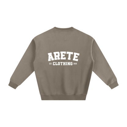 ARETE Classic White Text Sweatshirt - ARETE