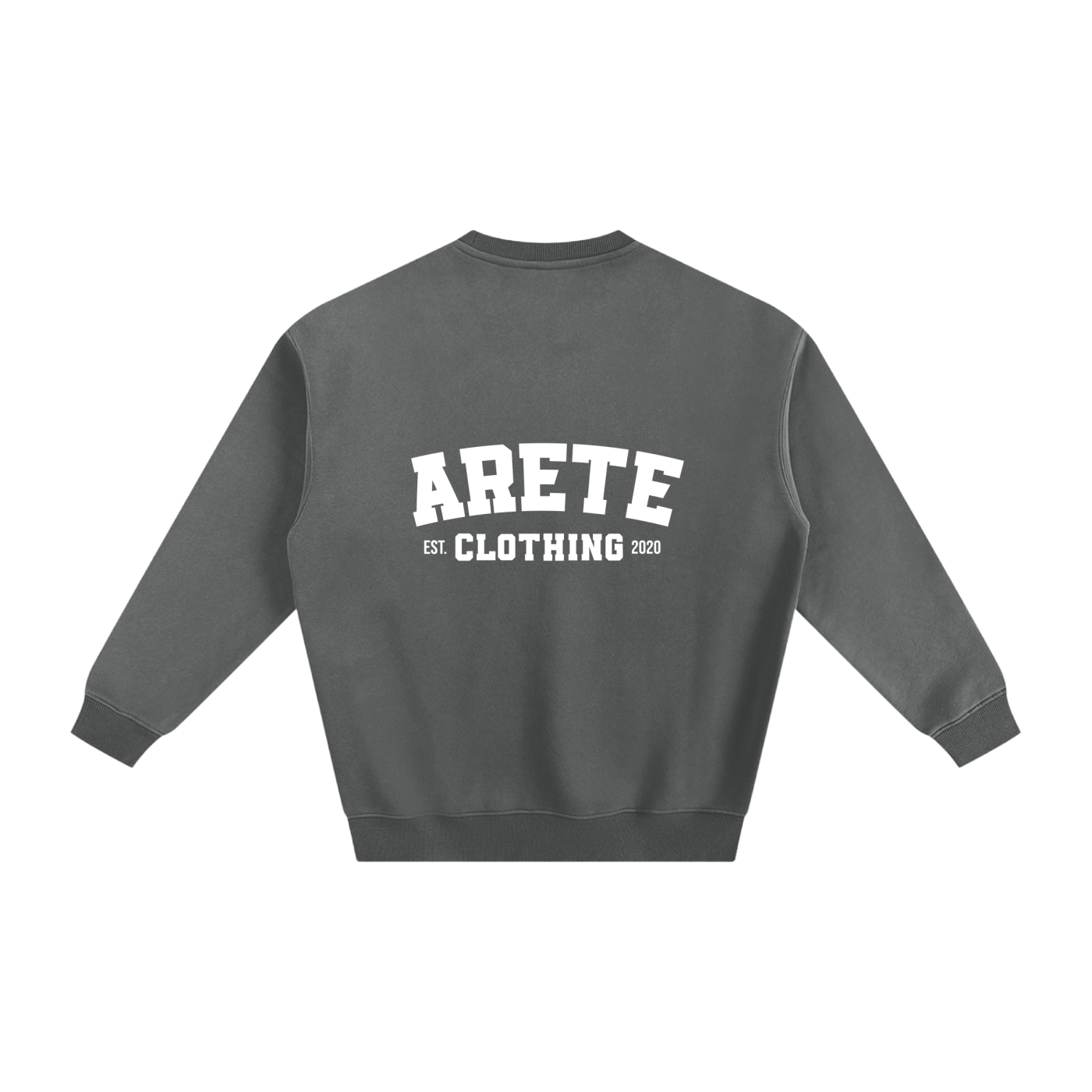 ARETE Classic White Text Sweatshirt - ARETE