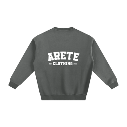ARETE Classic White Text Sweatshirt - ARETE