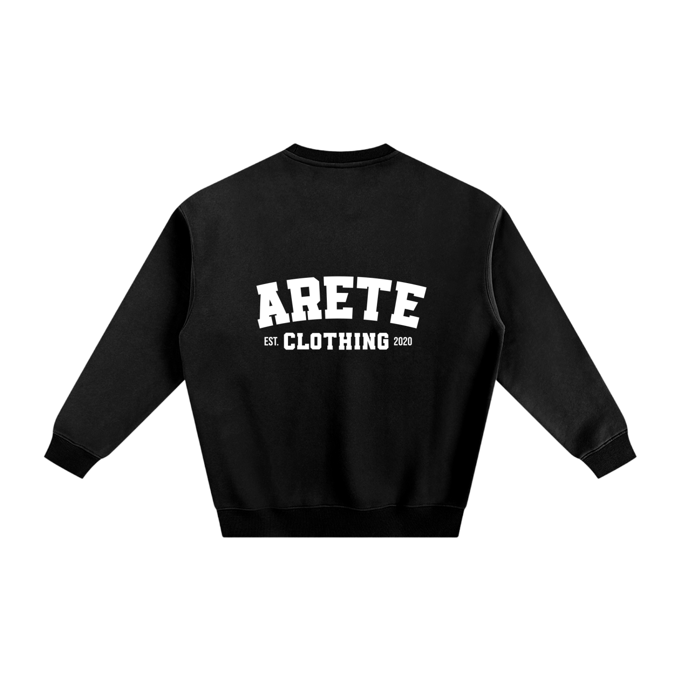 ARETE Classic White Text Sweatshirt - ARETE